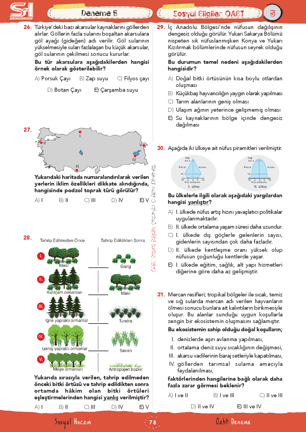 2025 ÖABT Sosyal Bilgiler Çözümlü 15'li Deneme - Görsel 11